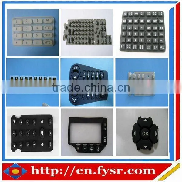 different customized silicone cell phone keypad silicone keypads supplier