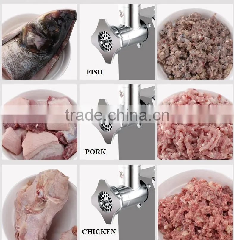 BR008-2 52# hot sale electric stainless steel meat grinder machine