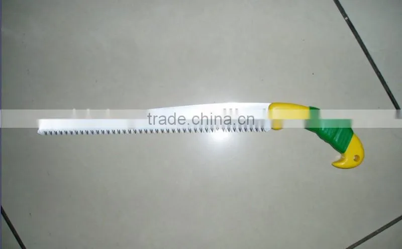 wooden handle hand saw to cut tree