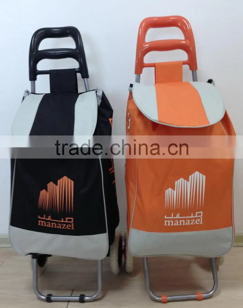Hgh Quality 6 Wheels Climbing Stairs Folding Shopping Trolley Bag