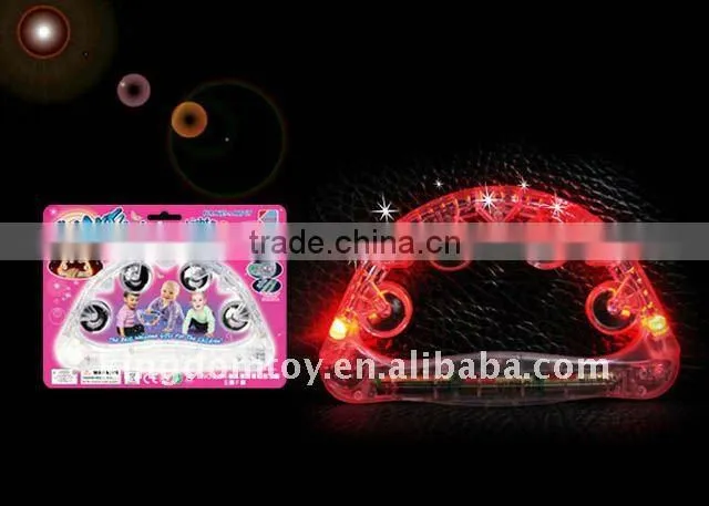 transparent baby bell rattle with light music
