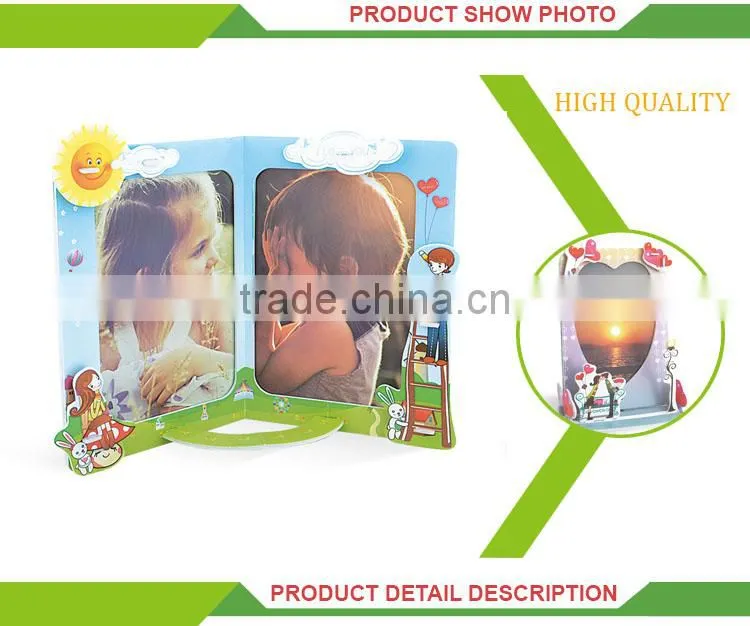 Funny toy kids cartoon diy craft game kits puzzle photo frame