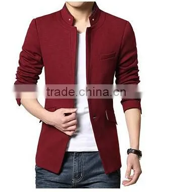 GZY fashion men wine color suit wholesale