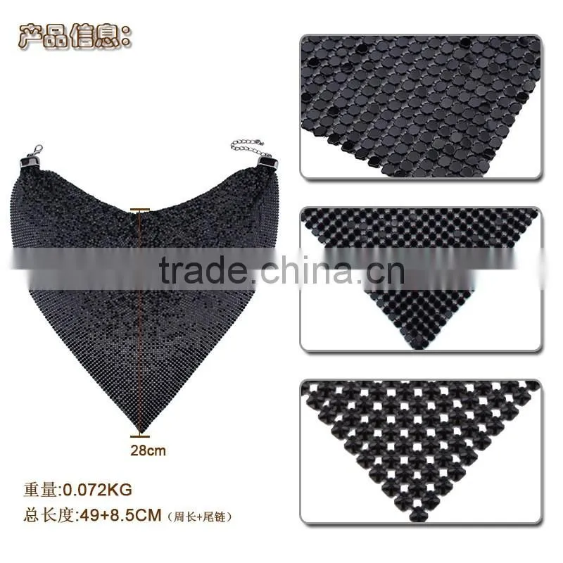 Fashion vintage net cloths collar necklaces for womens jewelry