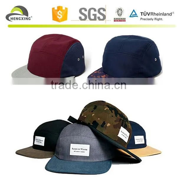 Design your own 5 panel hat cap wholesale blank 5 panel hats