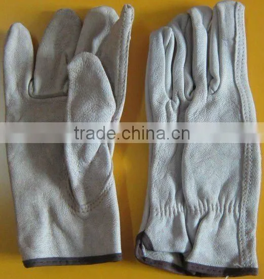 Cow Grain Leather Driver Gloves