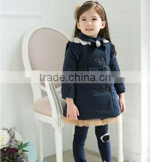 2015 korean style girls fashion coat children girl clothing