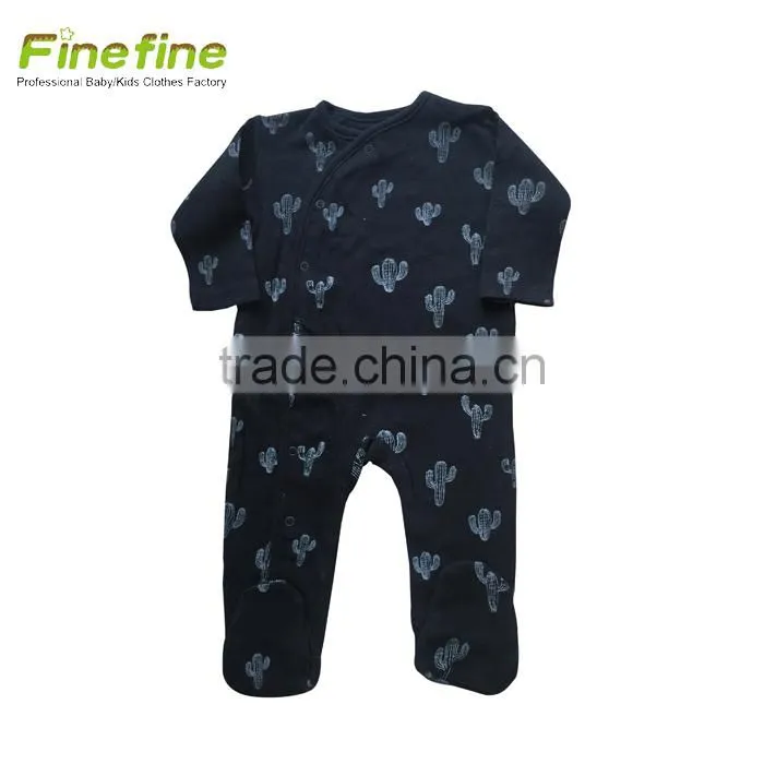 Long-Sleeved Cotton Baby Clothes One Piece Winter Design Smocked Baby Romper