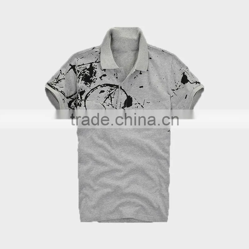 2015 Men's Polo Shirt with All Over Print