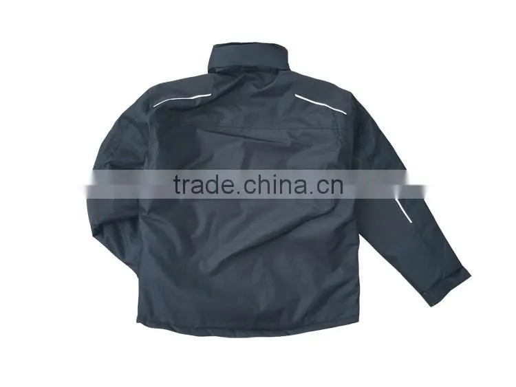 Reflective stripe multi function wear construction work polyester wind breaker jacket