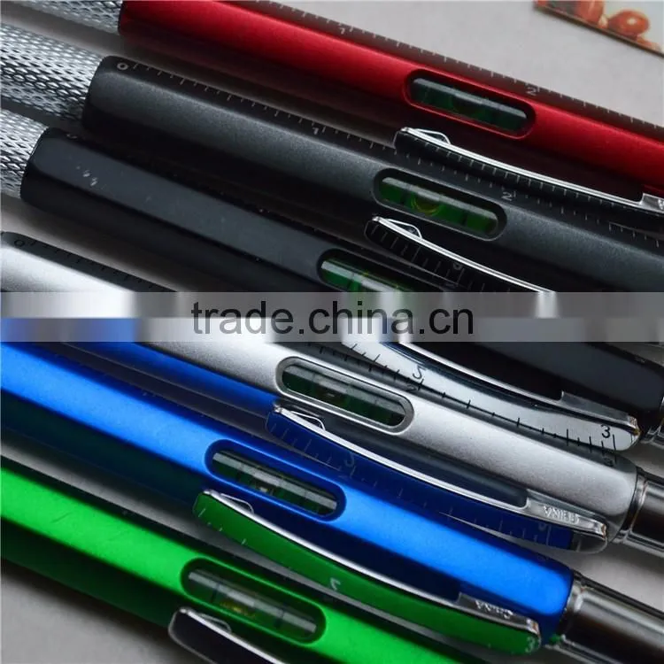 6-in-1 Multi-Functional Ball pen ,can customize the logo