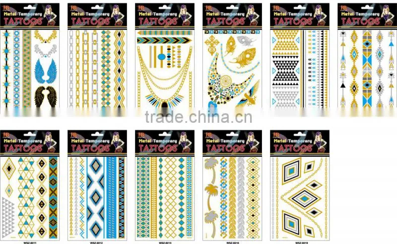 Custom temporary nation flag tattoo stickers
