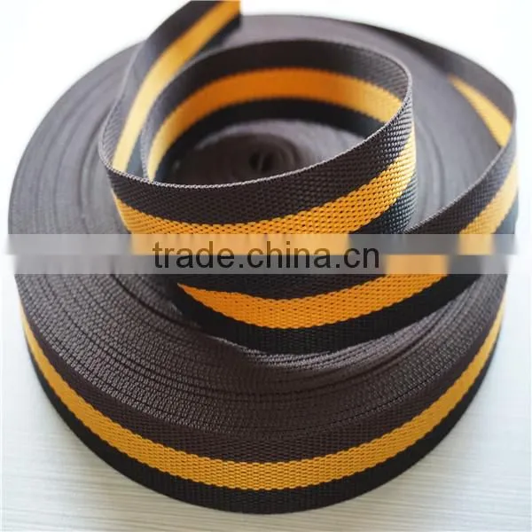 Jacquard striped webbing for dog collars