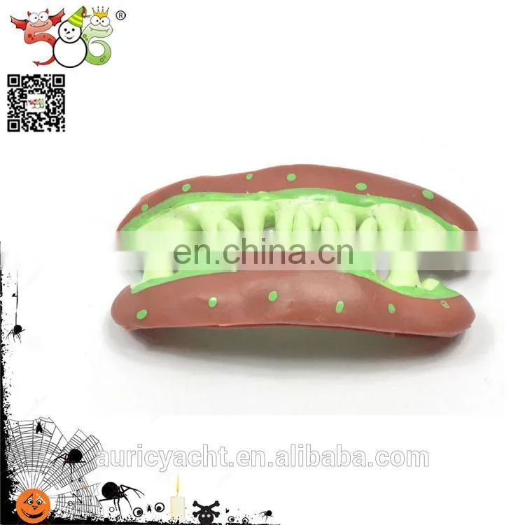Multicolor funny Halloween plastic false teeth toy