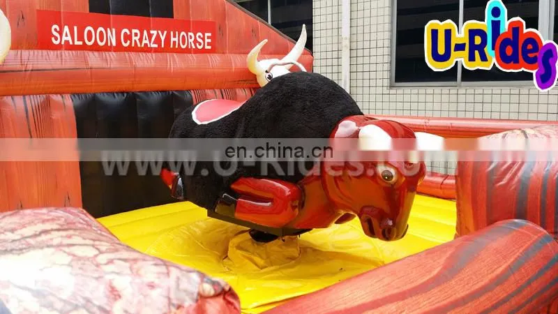 Big body inflatable mechanical rodeo bull