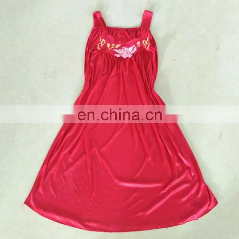 lady silk night gown Wholesale Used Clothing High quality