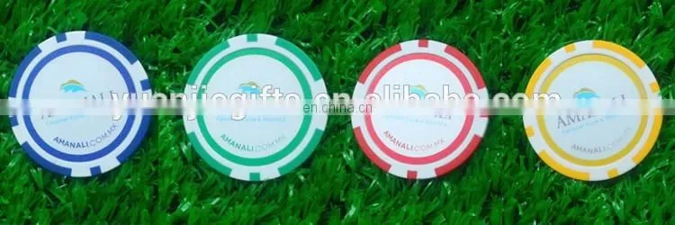2016 promotional gift magnetic coin golf ball marker with logo
