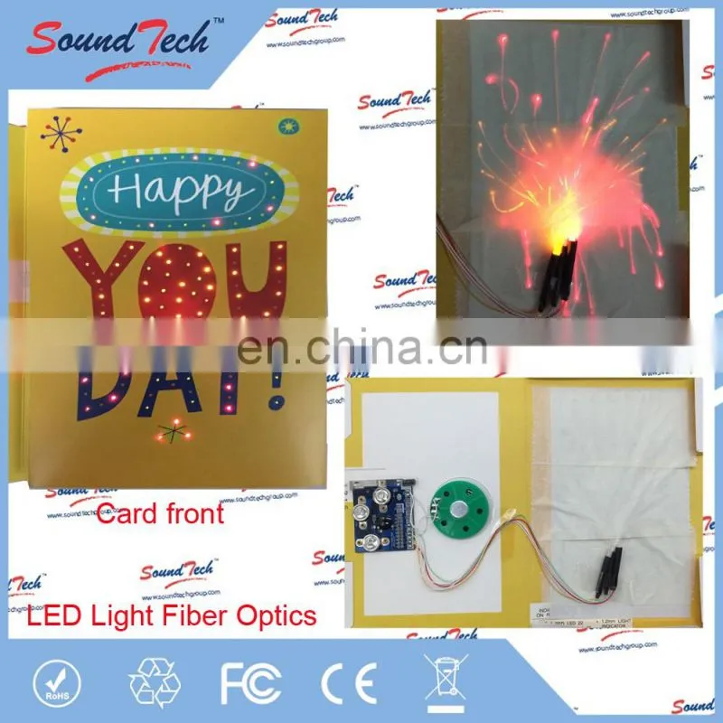 Paper Crafts Hallmark supplier greeting card led light