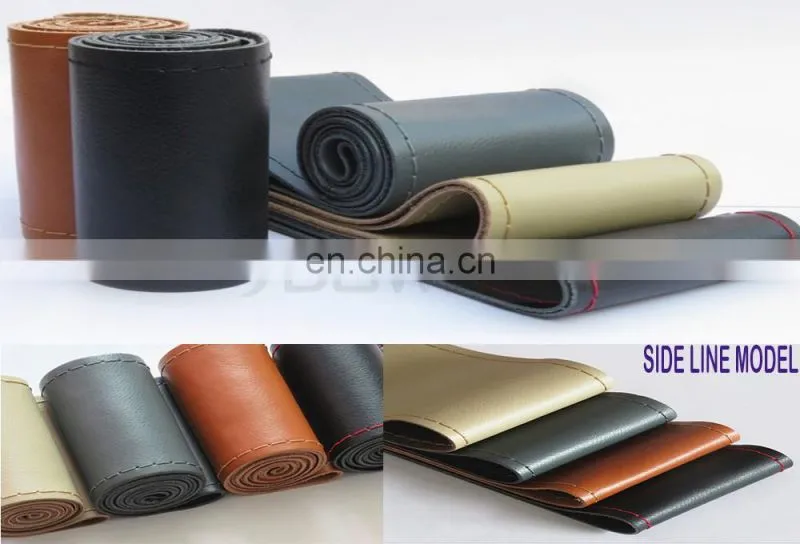 Hand Sewn Car Steering Wheel Sets Manufacturers Selling Universal For All Cars Real Leather Car Steering Wheel Cover