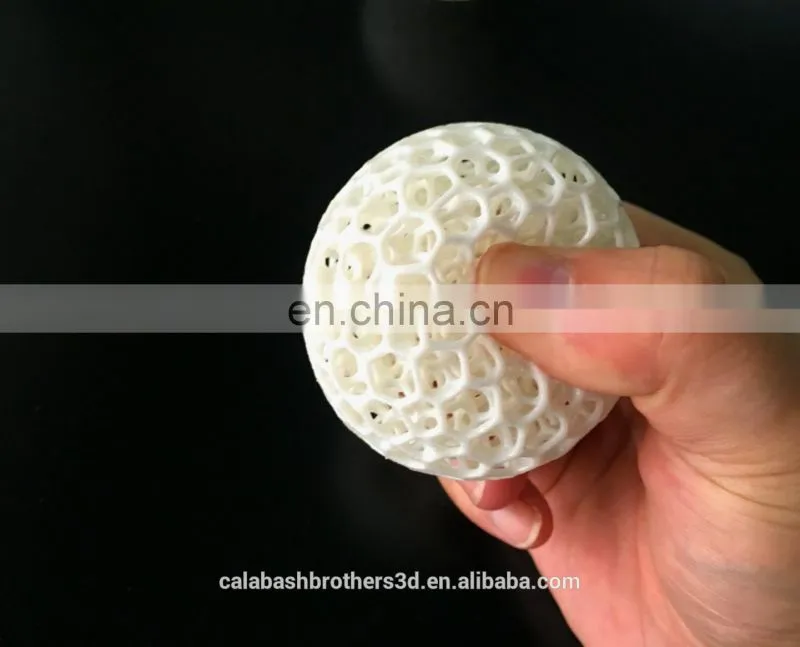 2020 Fashion 3D Printed Eco-Friendly Rubber TPU Design 3D Printing Dog Treat Toy Ball