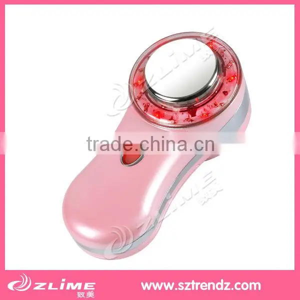 Rechargeable Handheld Infrared Heating ionic Vibrating Facial Massager
