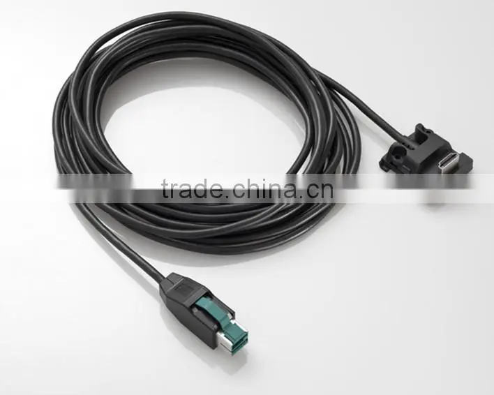12V Powered usb to HDMI Cable for Ingenico ISC250 IPP320 IPP350