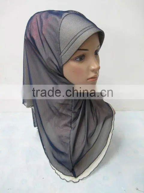A556 Fashion modern HIGH QUALITY ISLAMIC HEADSCARF ONE PIECE LONG MUSLIM HIJAB