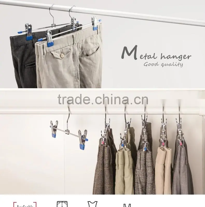 metal hanger with clip metal hanger clip pants clothes metal hanger