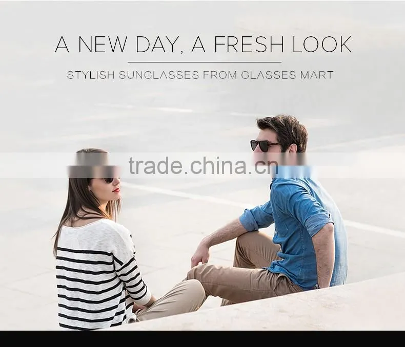 2016 New arrival Fashion sunglasses with golden Frame glasses