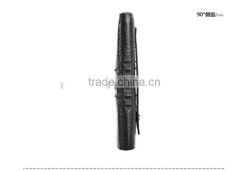 vintage style crocodile and soft calf leather men clutch wristlet wallet handbag wholesale