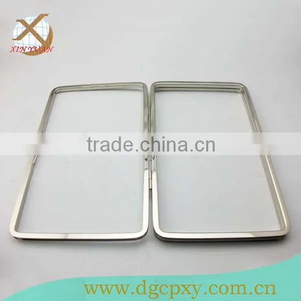 Small smart lock nickel rectangle clutch box frame