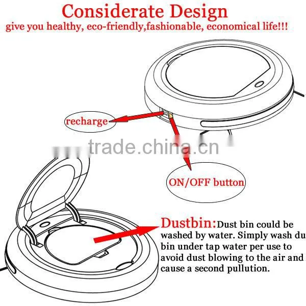 Dry vacuum cleaner intelligent automatic sweeper for home cleaning
