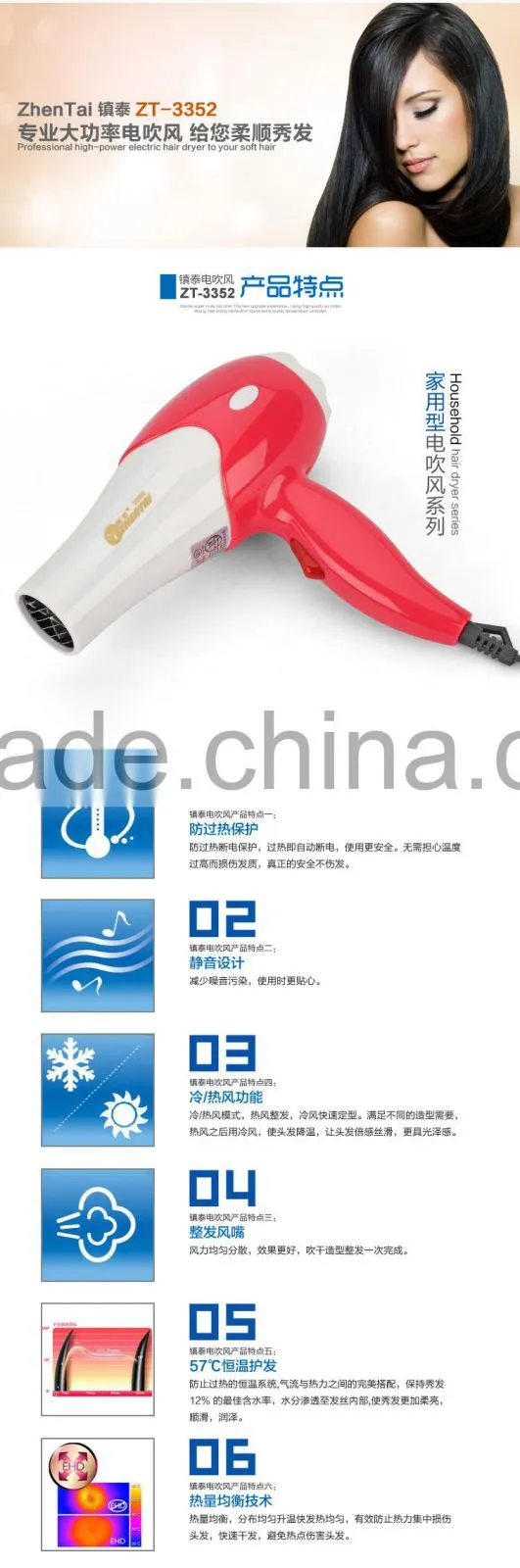 Electrical Hair Blower Dryer EMC Concentrate Spary Dryer Alibaba Express