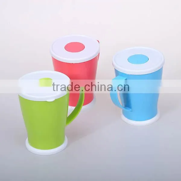 Creative New Design Jelly Color 8OZ Plastic Coffee Mug