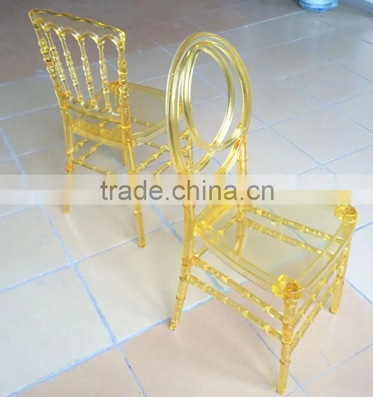 Manufacturer Supply Clear Resin Phoenix Wedding Chair