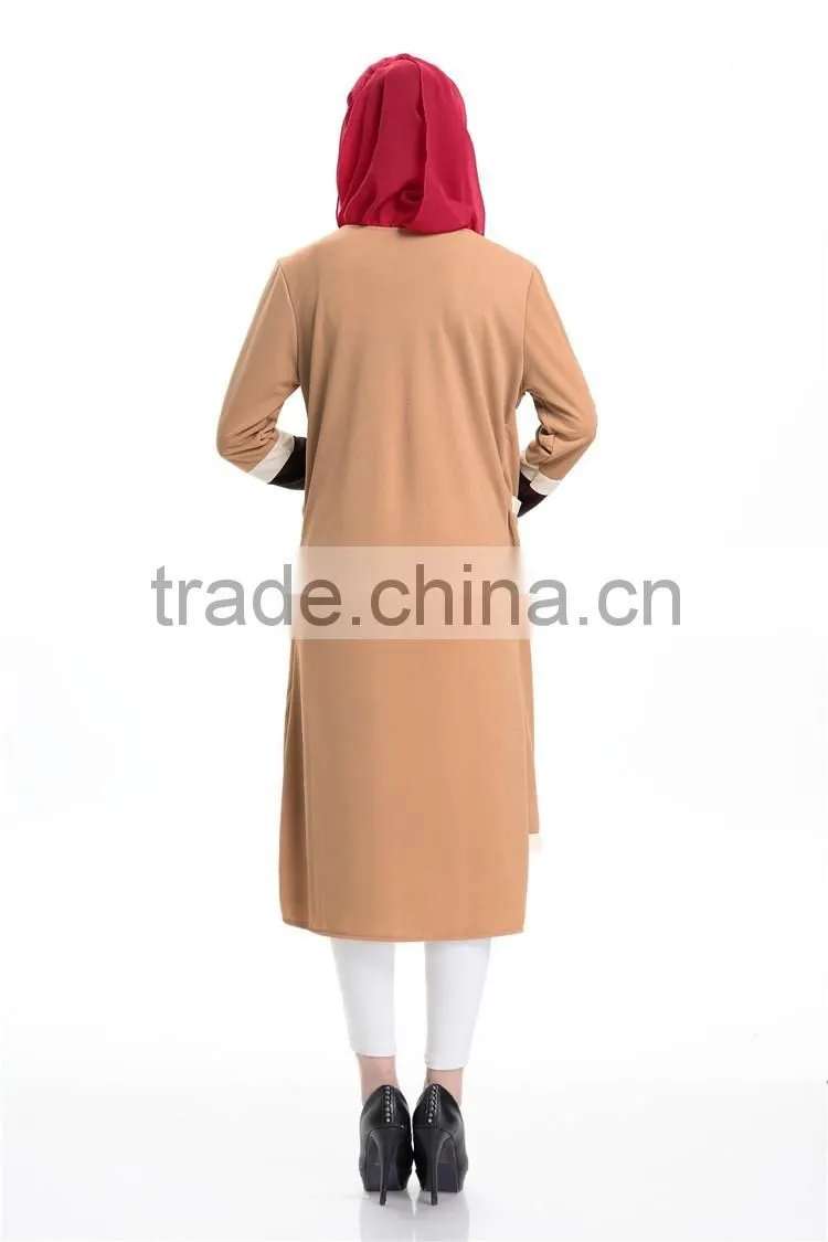 Chiffon shirt long sleeve blouses tops plus size for muslim women clothing B048