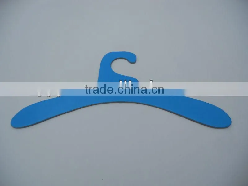 blue cardboard hanger/kids coat hanger