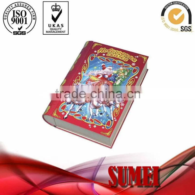 book shaped tin box