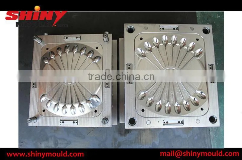 disposable plastic cutlery mould spoon mould with high quality