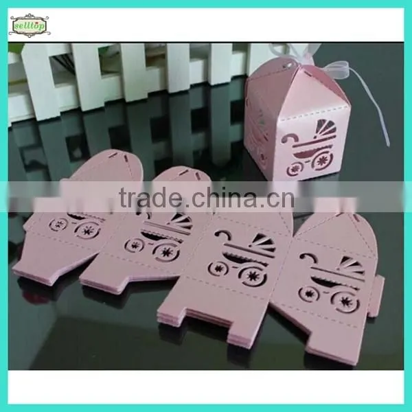 Hot sell cute 230g cheaper paper baby favor box