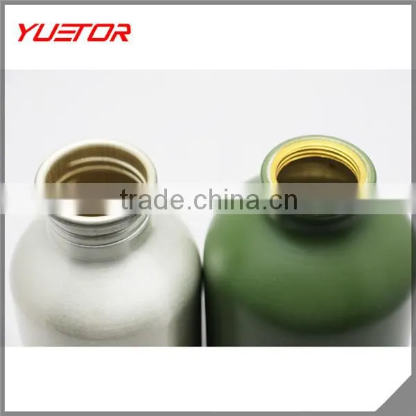 Aluminium Sports Gym Water Bottle 600ml Cycling Hiking Flask on Carabiner