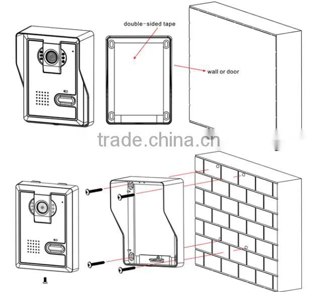 Brand new wireless video doorphone made in China