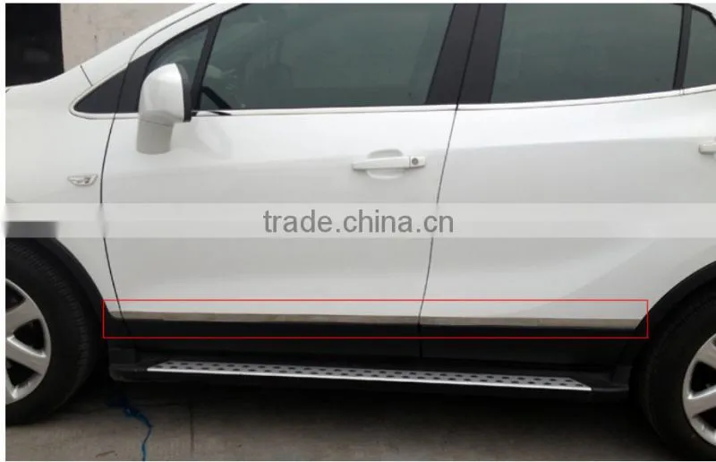Car accessories Stainless Steel Side Body Trim for Buick Encore 2012+ Side body garnish