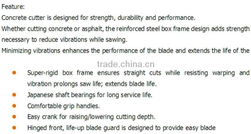 Gasoline Concrete Cutter (CNQ16A,CE)