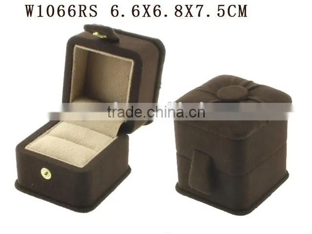 W1066LS Classic Suede Luxury Gift Wood Jewelry Box for Bracelet Chain