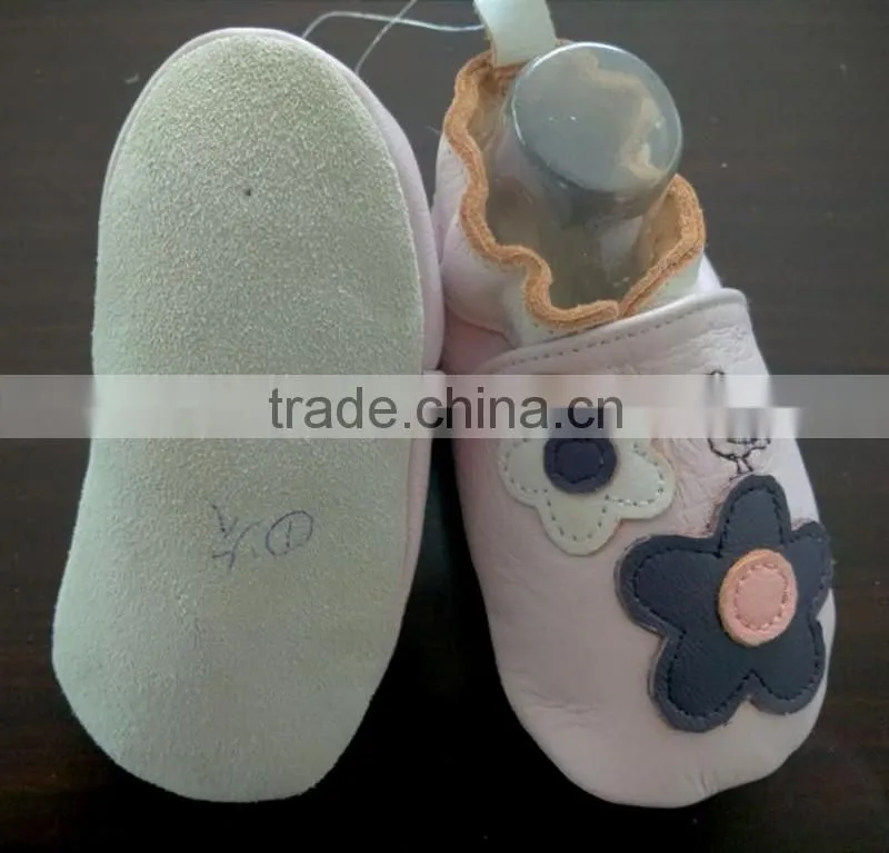 2016 girl boy kids sheep leather baby shoes soft sole