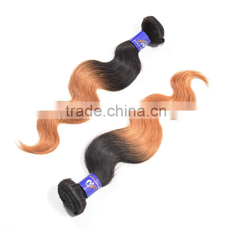 Wendy High Quality Virgin Remy Malaysian Ombre Color Body Wave Human Hair