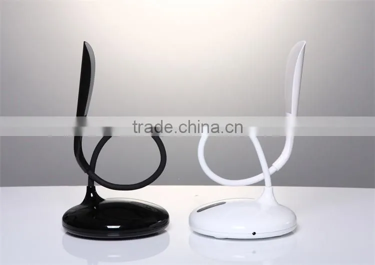 JK853 Gooseneck battery led table lamp, rechargeable led desk lamp usb charging