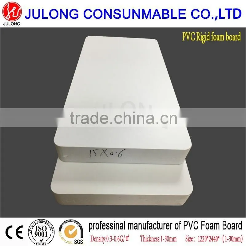 Top quality harga pvc foam board/pvc foam skirting board