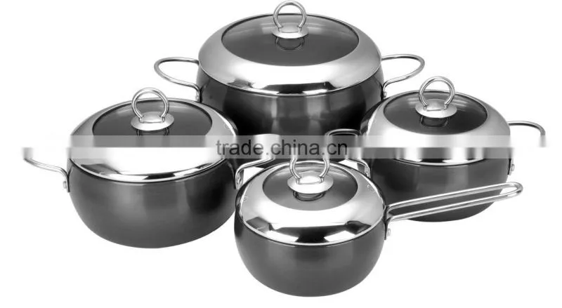 SA-12070 Hard Anodized Aluminum cookware Set /Apple shape Aluminum cookware Wholesale cookware